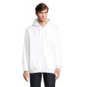 Sweat zippé à capuche Carter unisexe personnalisable blanc
