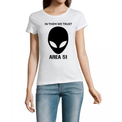 T-Shirt Area 51 - pour femme