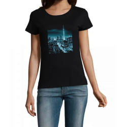 T Shirt Tokyo City- pour femme