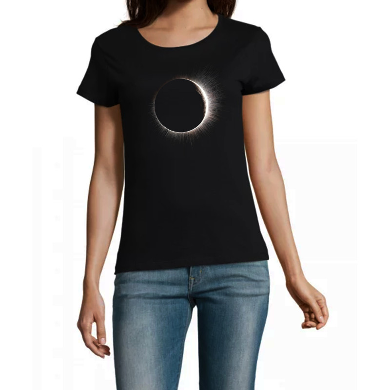T Shirt eclipse- pour femme