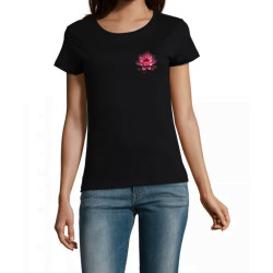 T Shirt lotus coeur pour femme