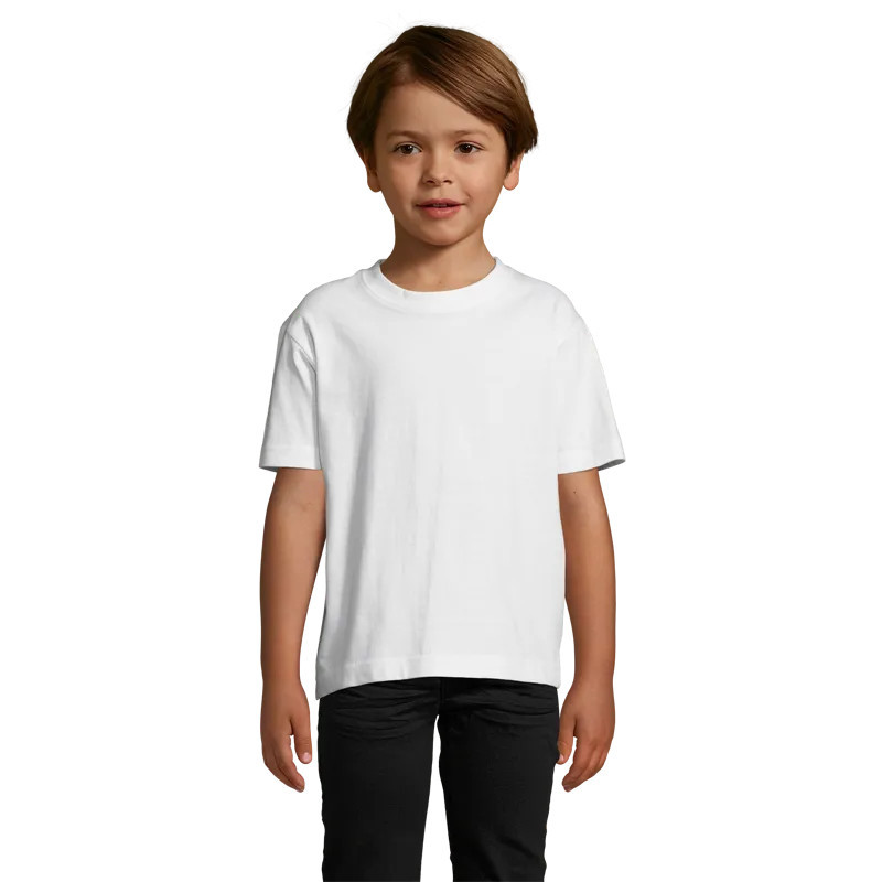 t-shirt personnalisable imperial kids blanc